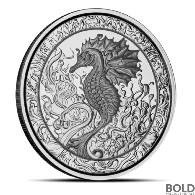 2023 1 oz Samoa Seahorse Silver Coin (BU)