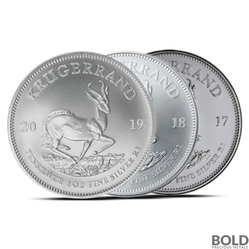 1 oz South Africa Krugerrand Silver Coin (BU, Random)