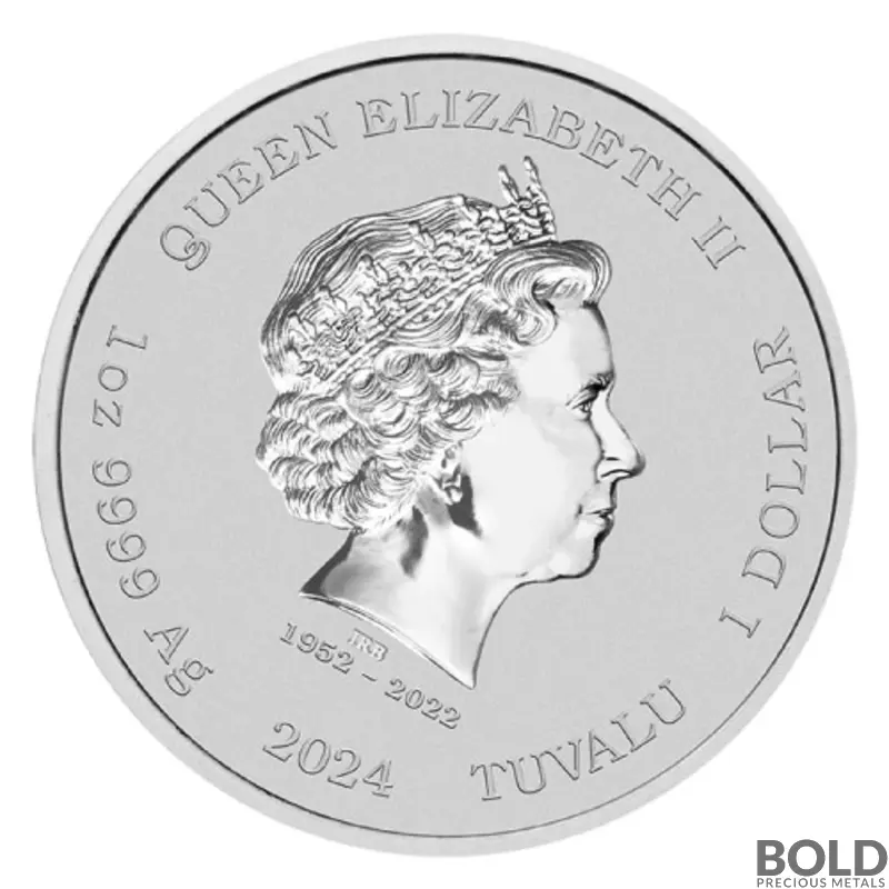2024 1 oz Tuvalu Pink Panther 60th Anniversary Silver Box (BU, 100