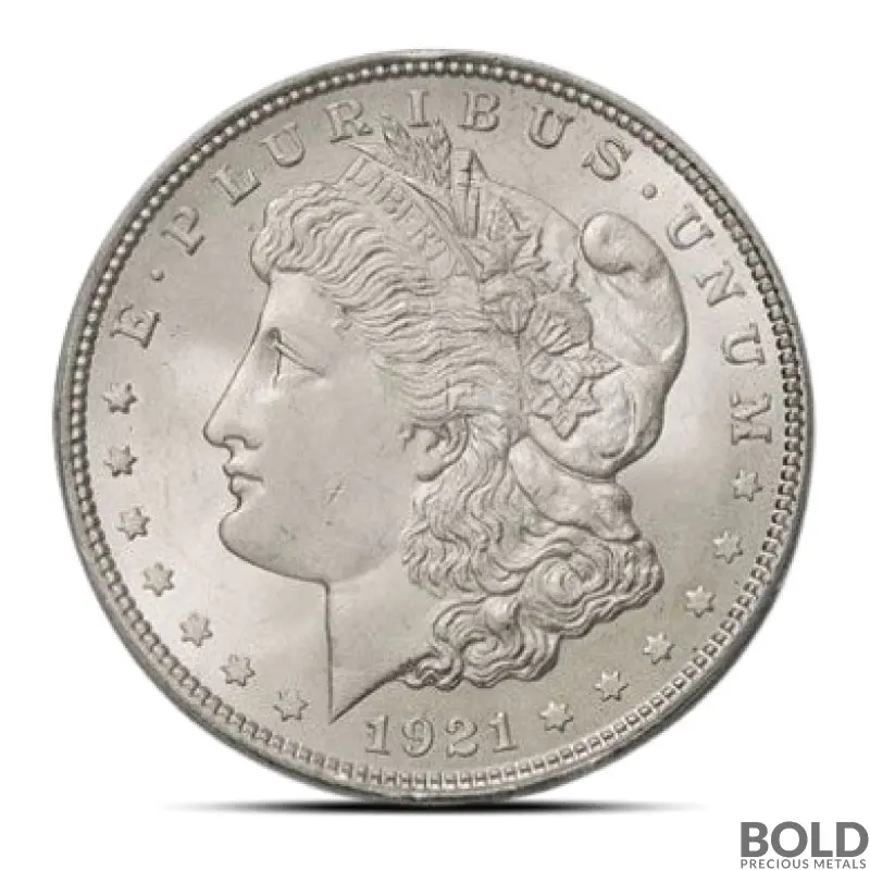 1921-D Morgan Silver Dollar (BU)