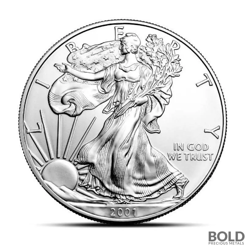 2001 1 oz American Eagle Silver Coin (BU)