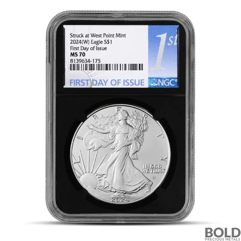 最新作　2024 NGC MS-70 イーグル銀貨　ブラウンラベル 最新作 2024 NGC MS-70 イーグル銀貨 ブラウンラベル 金属工芸