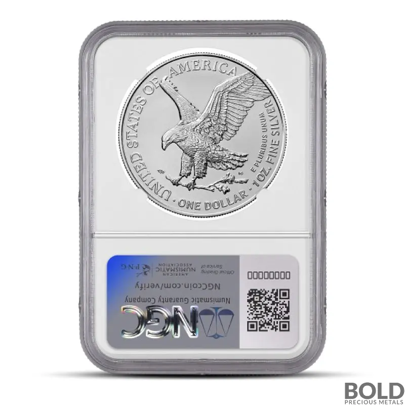 2024-W 1 oz America Silver Eagle Coin NGC MS70 (First Day)