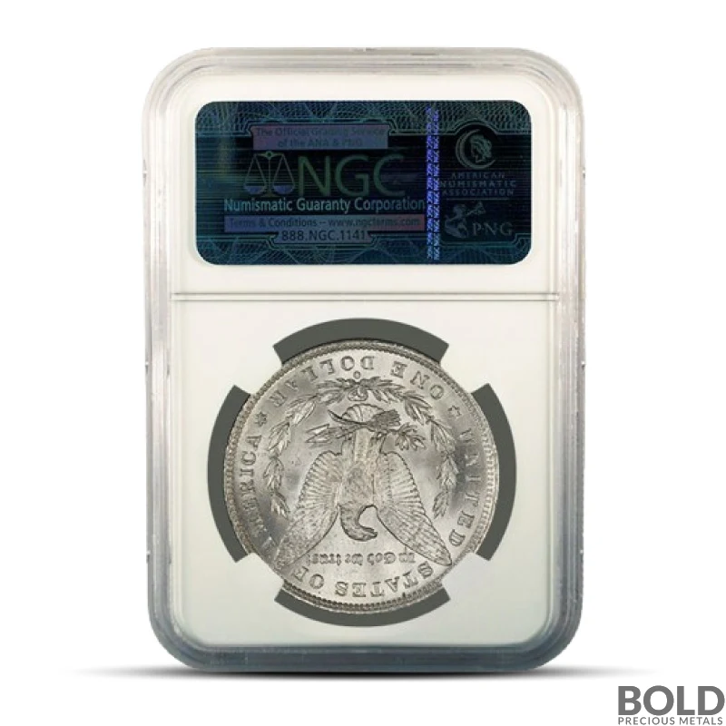 Pre-1921 Morgan Silver Dollar (Random, MS66, NGC)