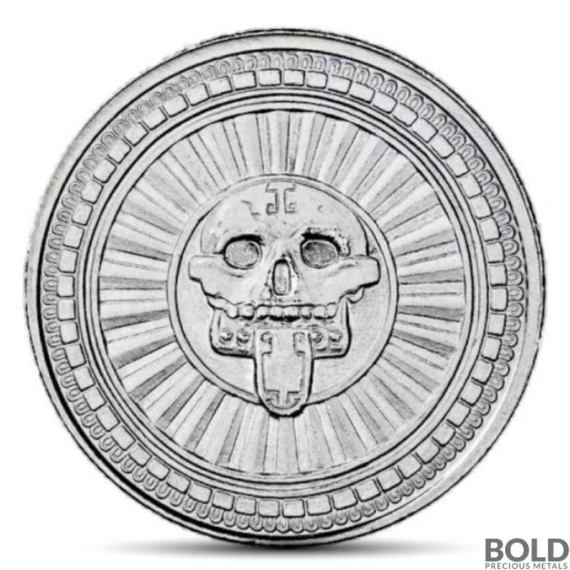 1 oz Aztec God of Death Silver Round