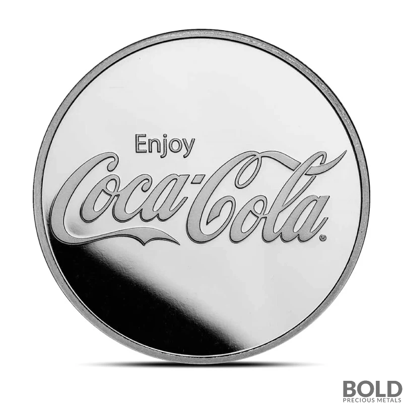 1 oz Coca Cola Silver Round .999 Fine (Tube of 20)