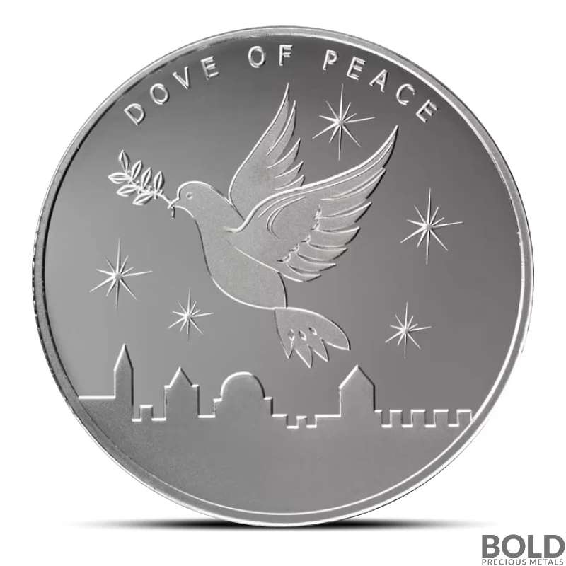 2024 1 oz Holy Land Mint Dove of Peace Silver Round