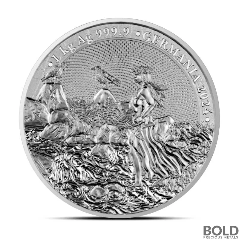 2024 1 Kilo Lady Germania Silver Round (BU)