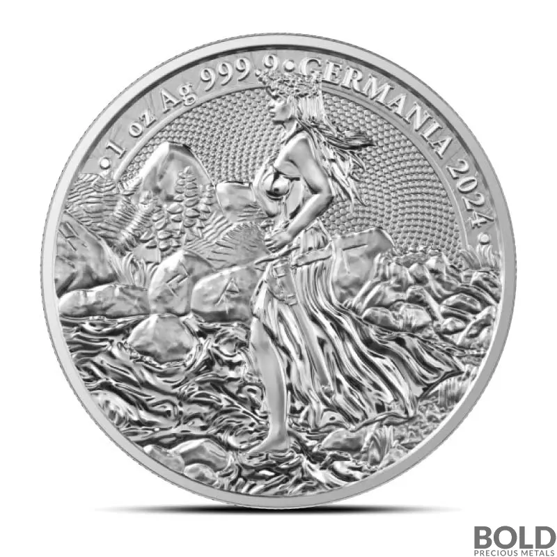 2024 1 oz Lady Germania Silver Round (BU)