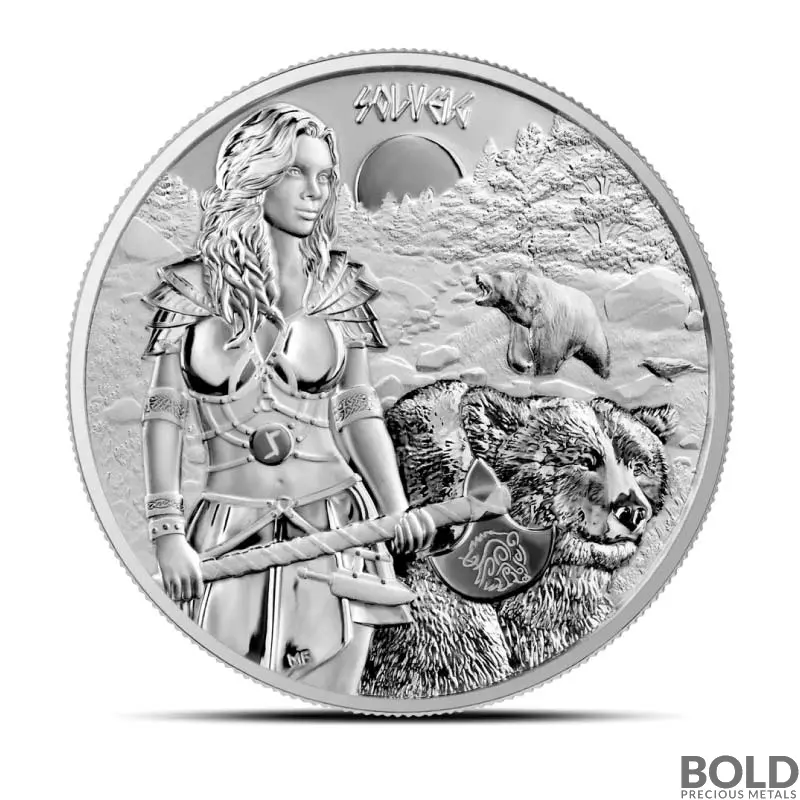 2024 1 oz Germania Valkyries Solveig Silver Coin (BU)