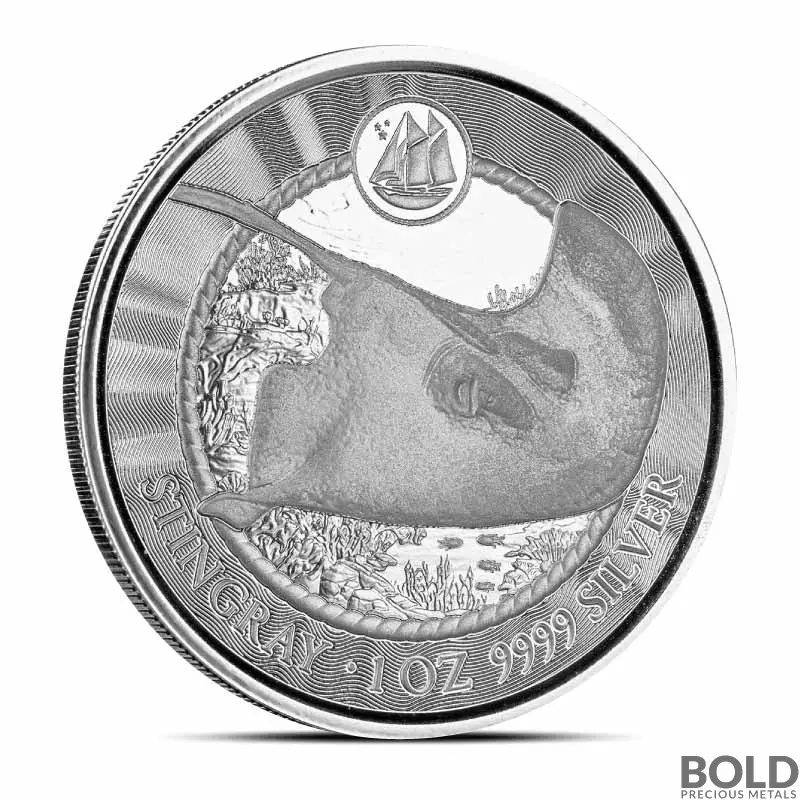 2023 1 oz Cayman Islands Stingray Silver Coin