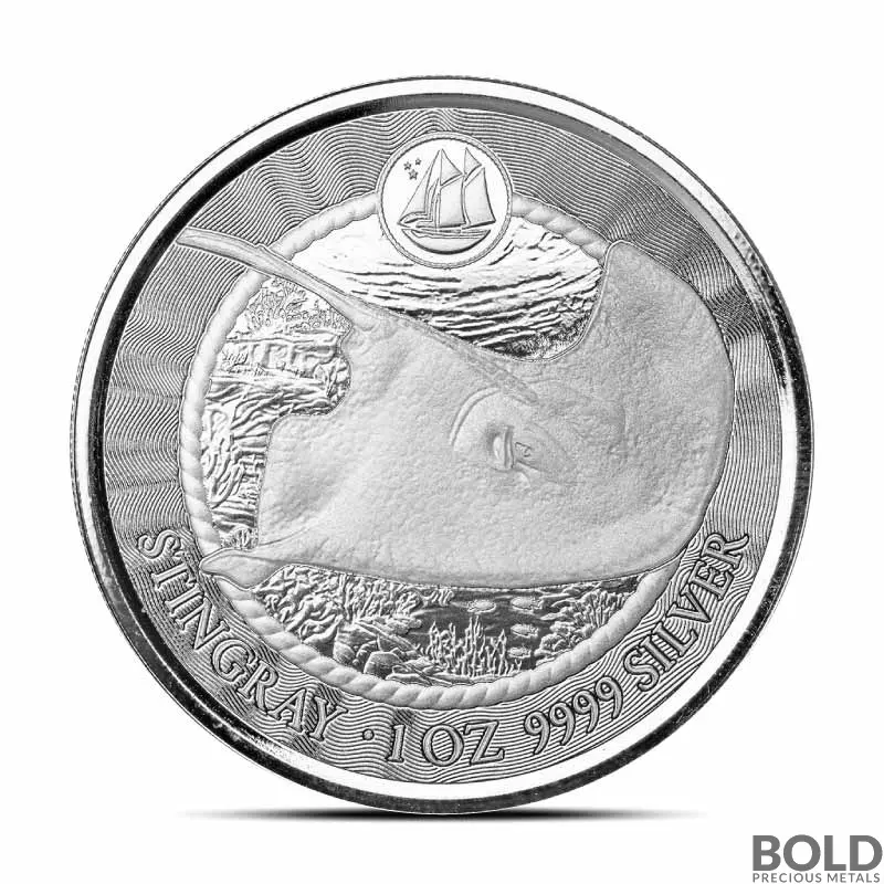 2023 1 oz Cayman Islands Stingray Silver Coin