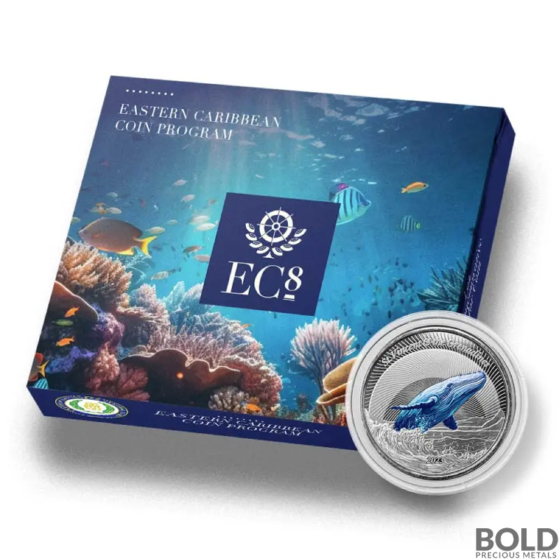 2023 1 oz St. Vincent Grenadines Humpback Whale Silver Coin