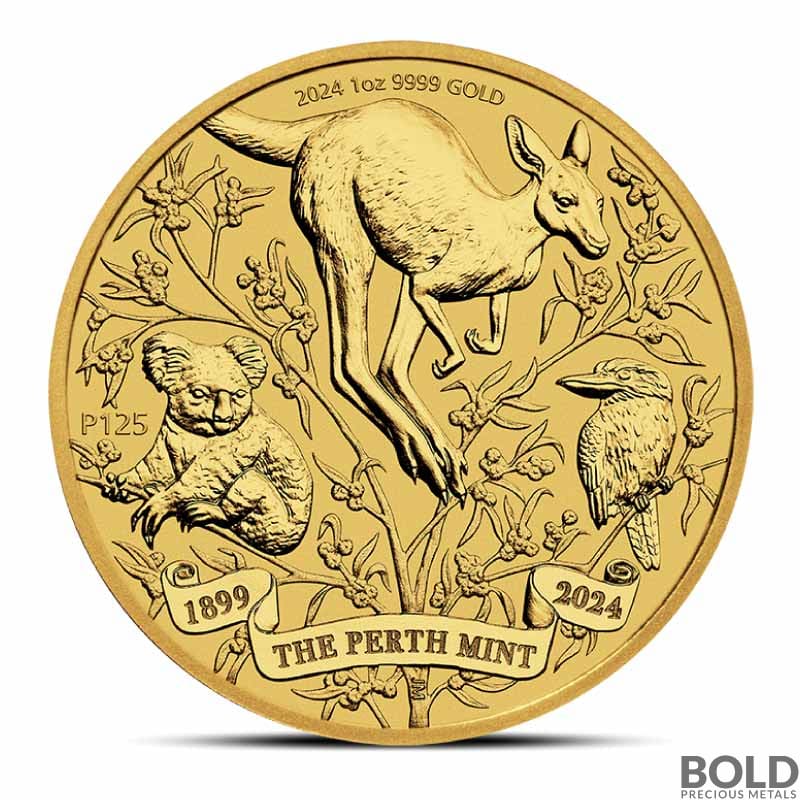 2024 1 oz Perth Mint 125th Anniversary Gold Coin (BU)