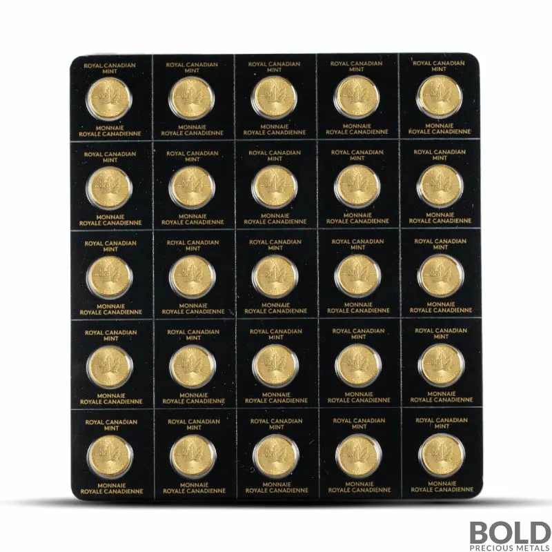 2023 Gold 25 Gram Canada Maple 25x1 Gram