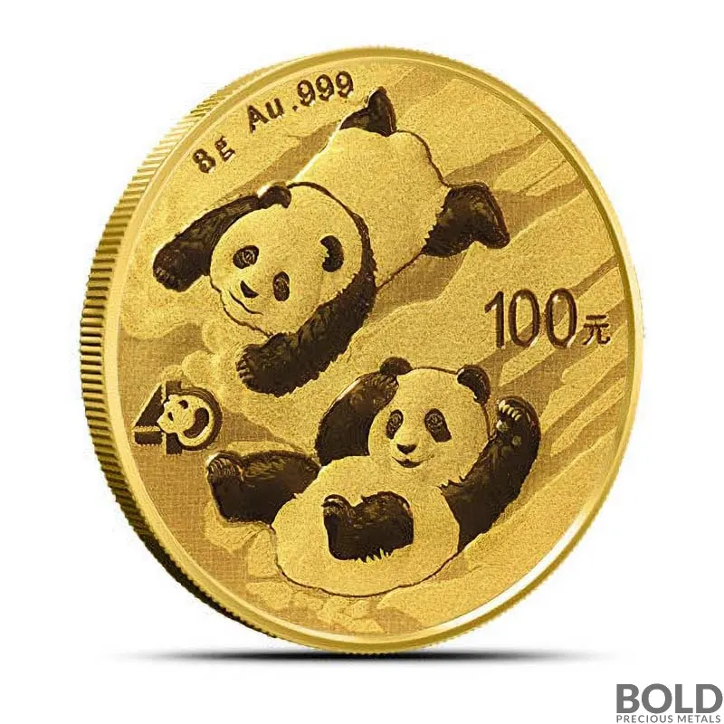 2022 8 Gram Chinese Gold Panda Coin (BU)