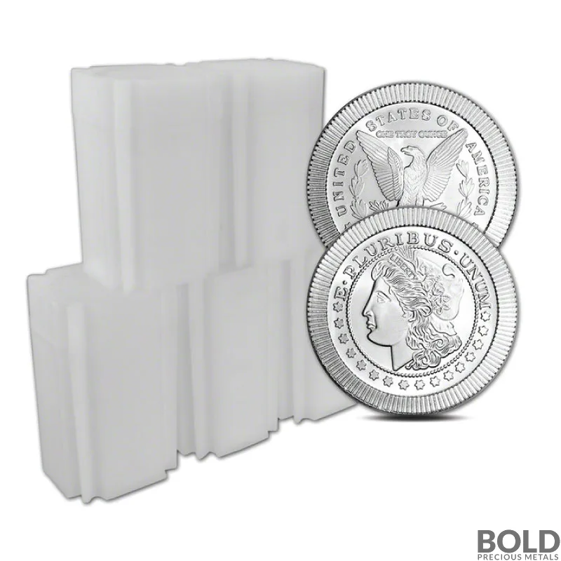 1 oz SilverTowne Morgan Stacker Silver Round (Lot of 100)