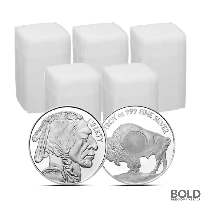 1 oz Sunshine Mint Buffalo Silver Round (Lot of 100)