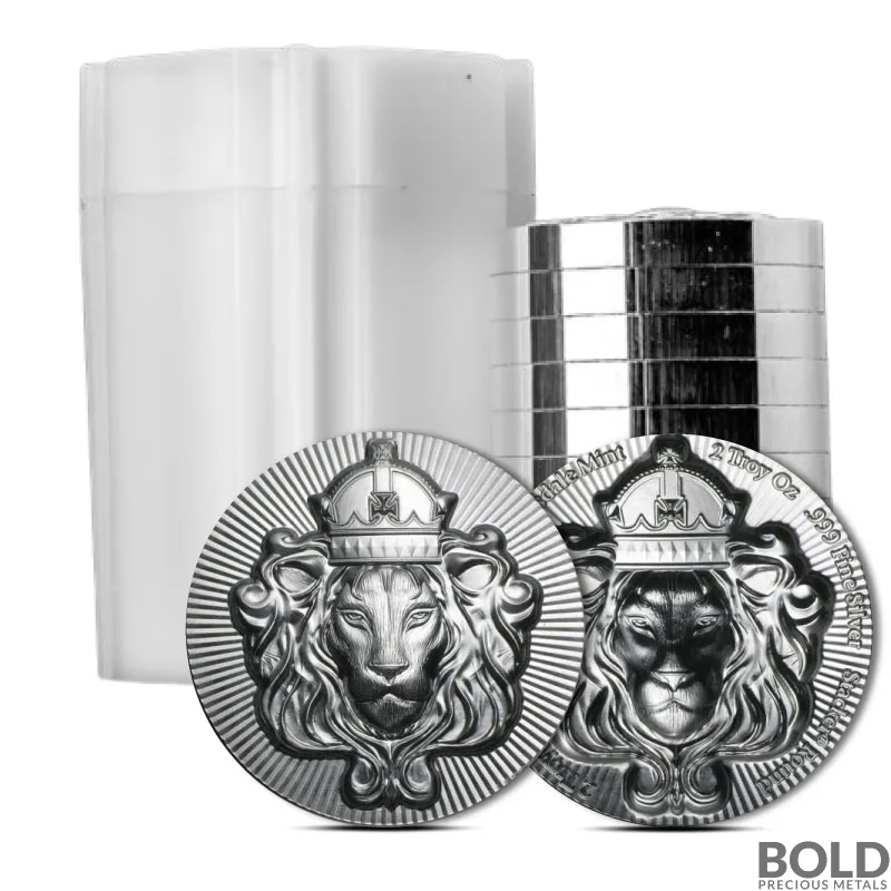 2 oz Scottsdale Stacker Silver Round (Tube of 10)