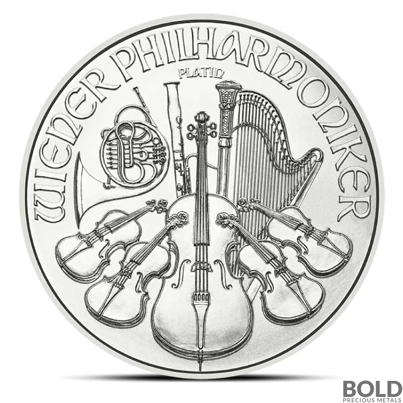 2024 1/25 oz Austria Philharmonic Platinum Coin (BU)