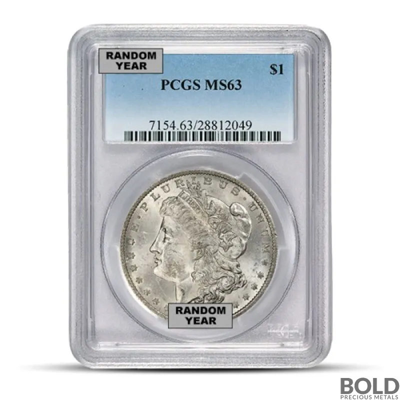 Pre-1921 Morgan Silver Dollar (MS63 PCGS)