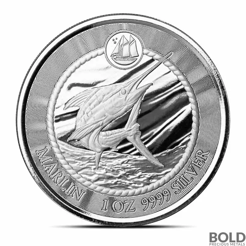 2023 1 oz Cayman Islands Blue Marlin Silver Coin