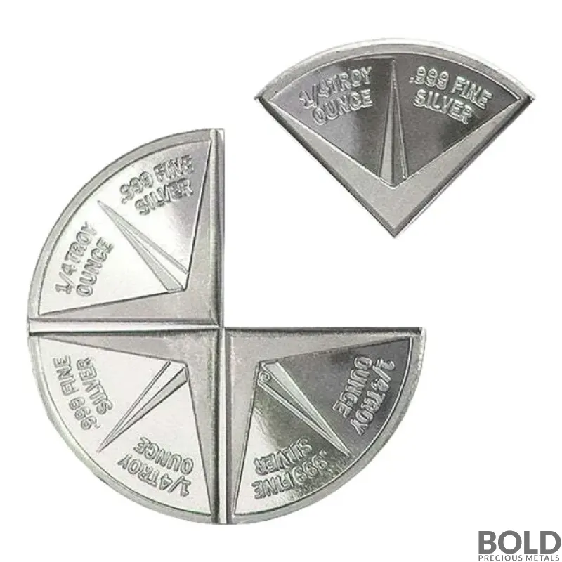 1 oz Gold Panner Divisible Silver Round (4 x 1/4 oz)