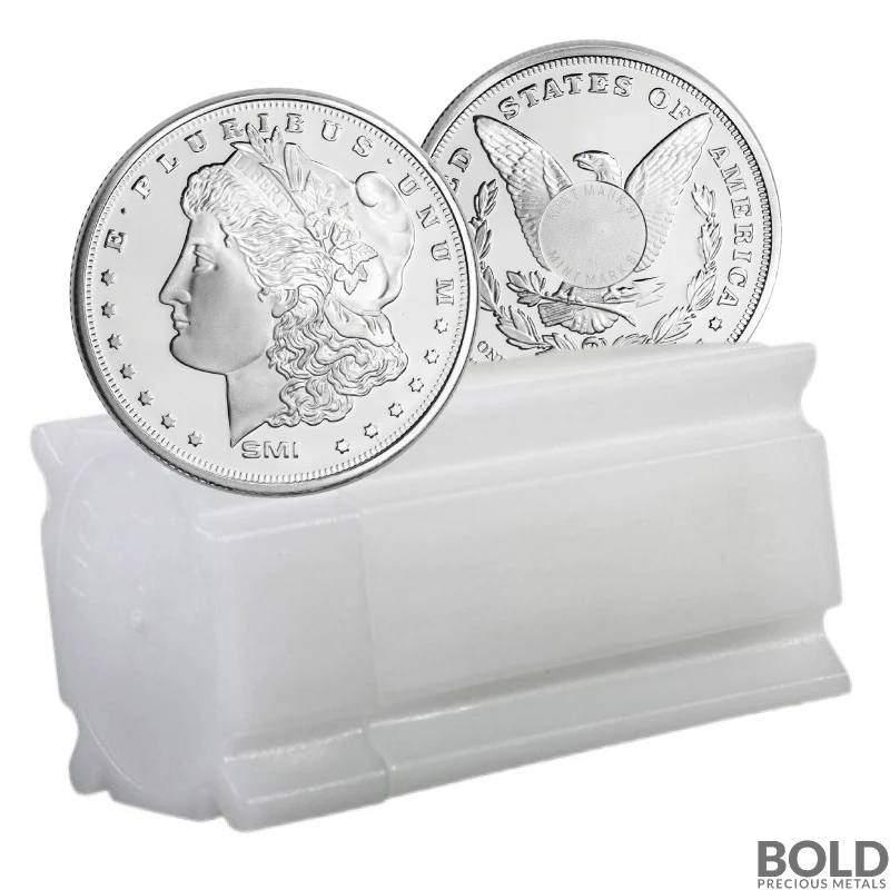 1 oz Sunshine Mint Morgan Silver Round (Tube of 20)