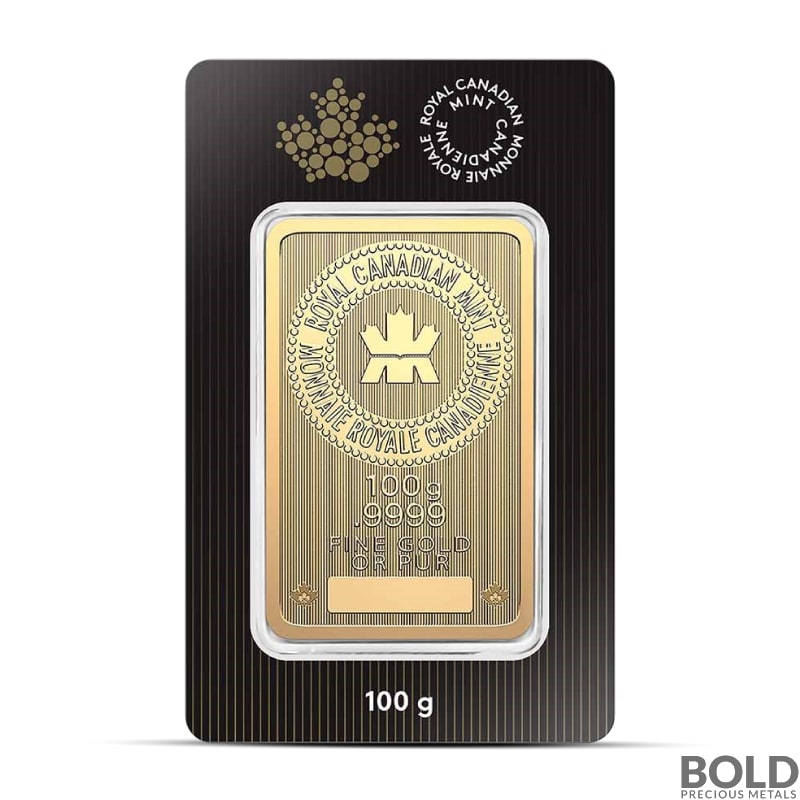 100 Gram RCM Gold Bar