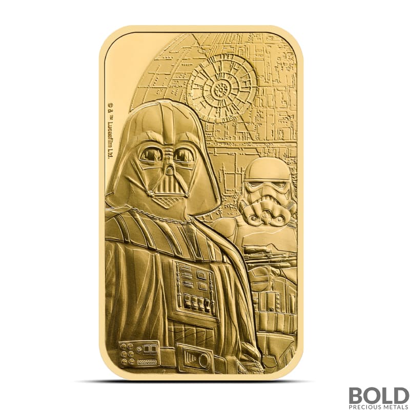 2024 1 oz Royal Mint Star Wars Dark Side Gold Bar