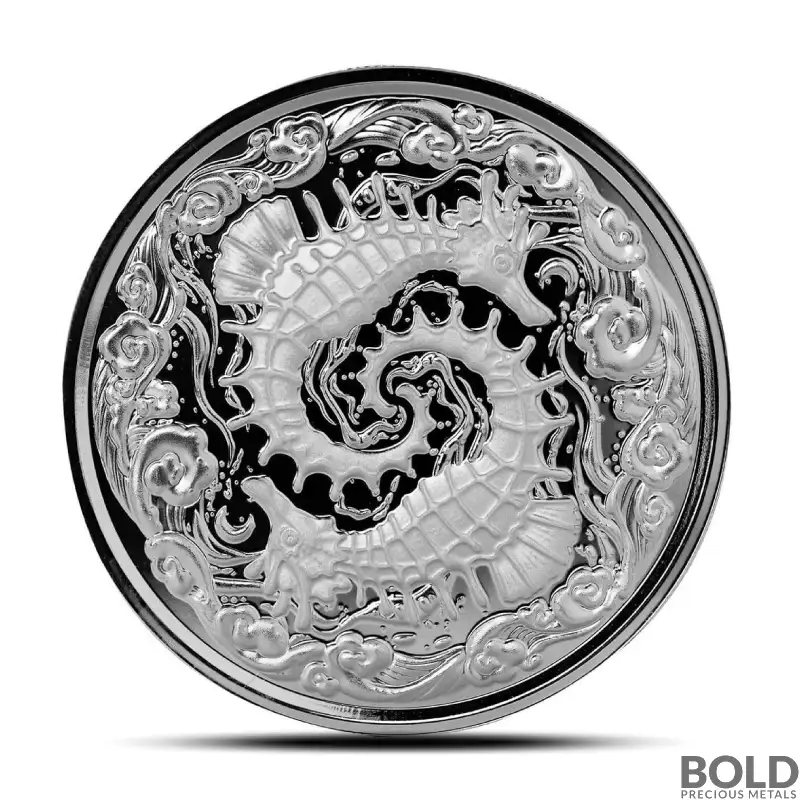 2024 1 oz Samoa Seahorse Silver Coin