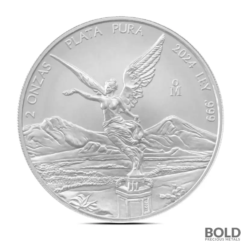 2024 2 oz Mexican Libertad Silver Coin (BU)