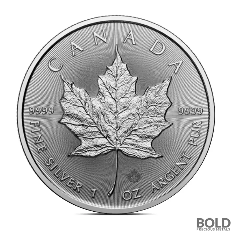 2025 1 oz Canadian Maple Leaf Silver Coin Monster Box (500 Coins, BU)