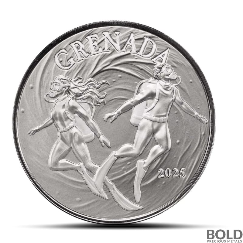2025 1 oz EC8 Grenada Underwater Divers Silver Coin (BU)