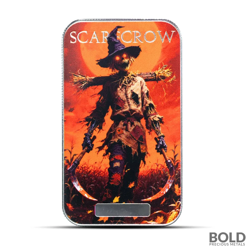 2025 1 oz Monster Collection Scarecrow Silver Bar (Colored, Limited Edition)