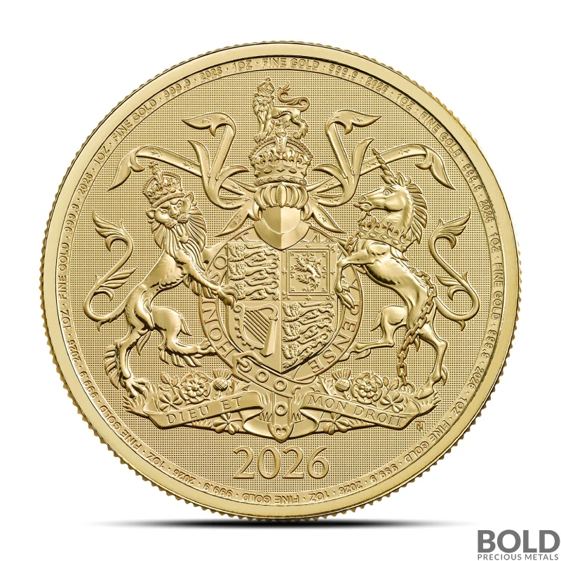 2026 1 oz British Royal Arms Gold Coin (BU)