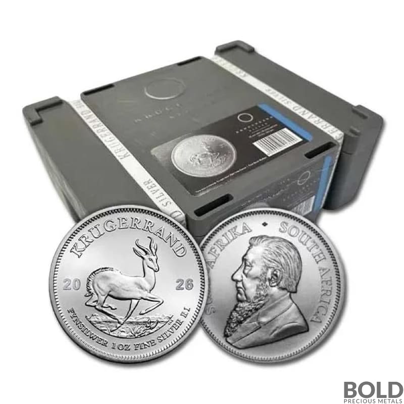 2026 1 oz South Africa Krugerrand Silver Monster Box (500 Coins, BU)