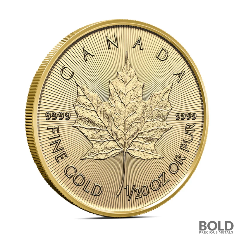 2026 1/20 oz Canadian Gold Maple Leaf Coin (BU)