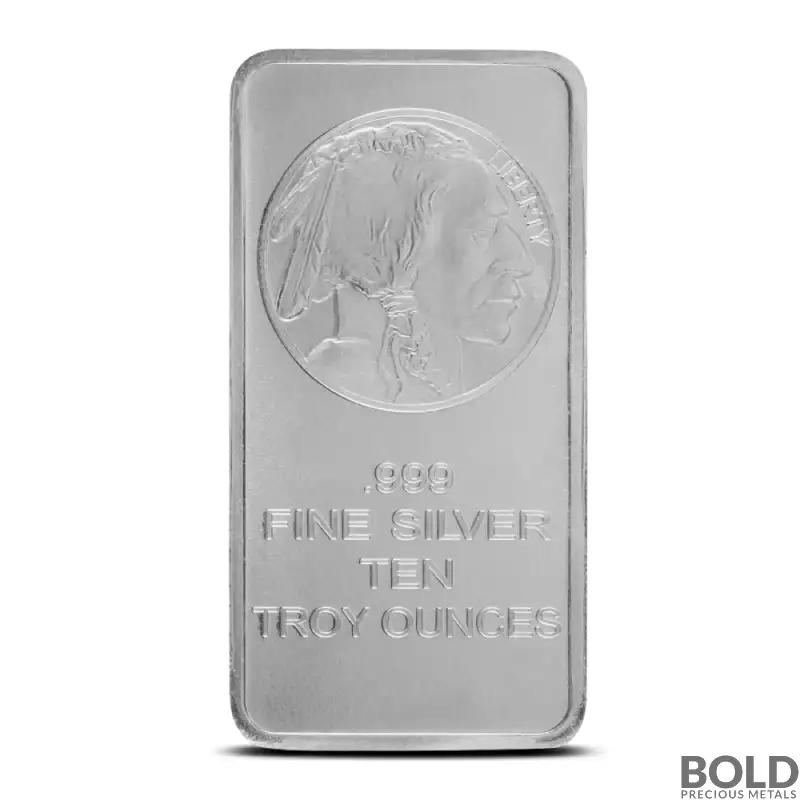 10 oz Buffalo Silver Bar