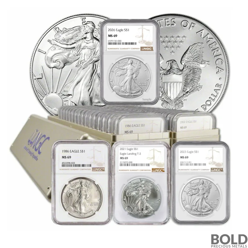 1986 2026 ASE Set MS69 Silver (NGC, Lot of 42)