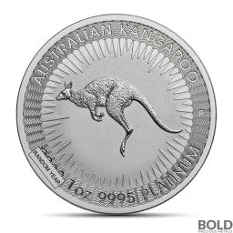 1 oz Australian Platinum Kangaroo Coin (BU, Random Year)