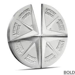 1 oz Double Divisible Silver Round (4 x 1/4 oz)
