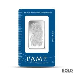 1 oz PAMP Fortuna Silver Bar (In Assay)