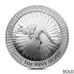 1 oz Australian Silver Kangaroo Coin (BU, Random Year)