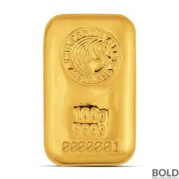 100 Gram Perth Gold Bar (Cast)