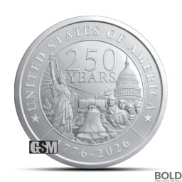 2 oz GSM US 250th Anniversary Silver Round