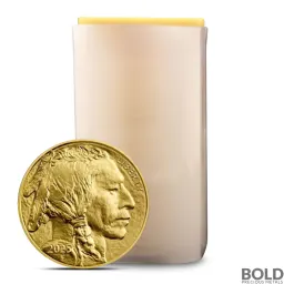 2025 1 oz American Gold Buffalo Coin Tube (20 Coins, BU)
