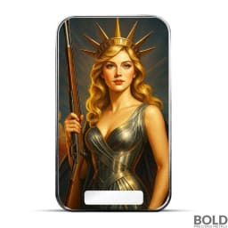 2025 1 oz Americana Lady Liberty Silver Bar (Colored, Limited Edition)