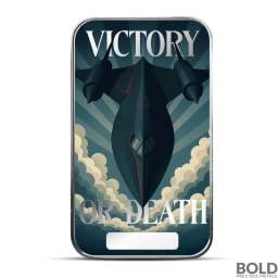 2025 1 oz Americana Victory or Death Silver Bar (Colored, Limited Edition)