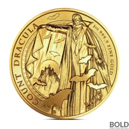 2025 1 oz British Gothic Horror: Count Dracula Gold Coin (BU)